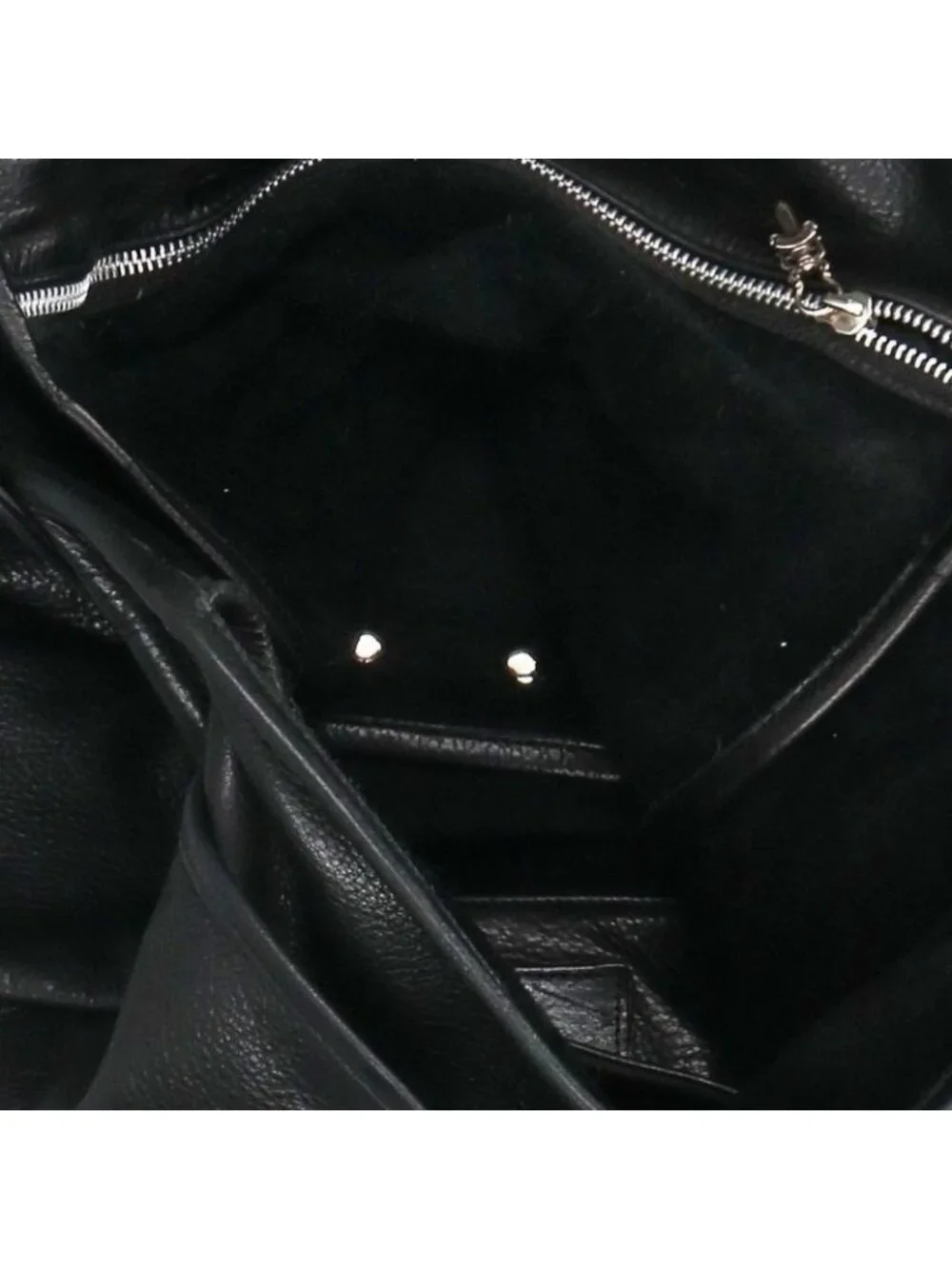 Chrome Hearts Mail Lip & Tan Logo Plate Leather Shoulder